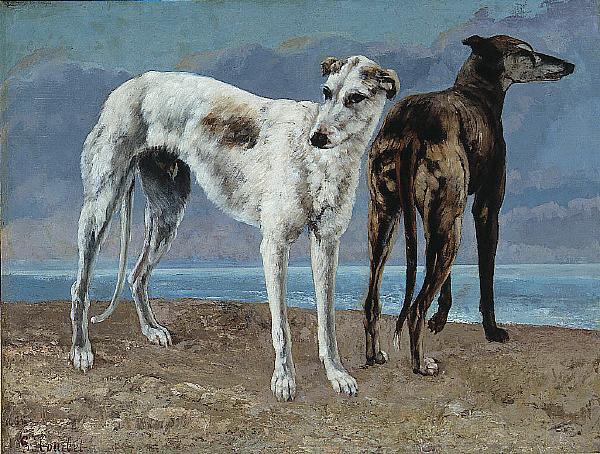Gustave Courbet The Greyhounds of the Comte de Choiseul